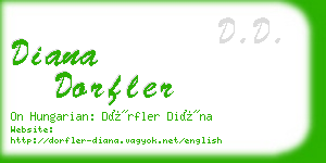 diana dorfler business card